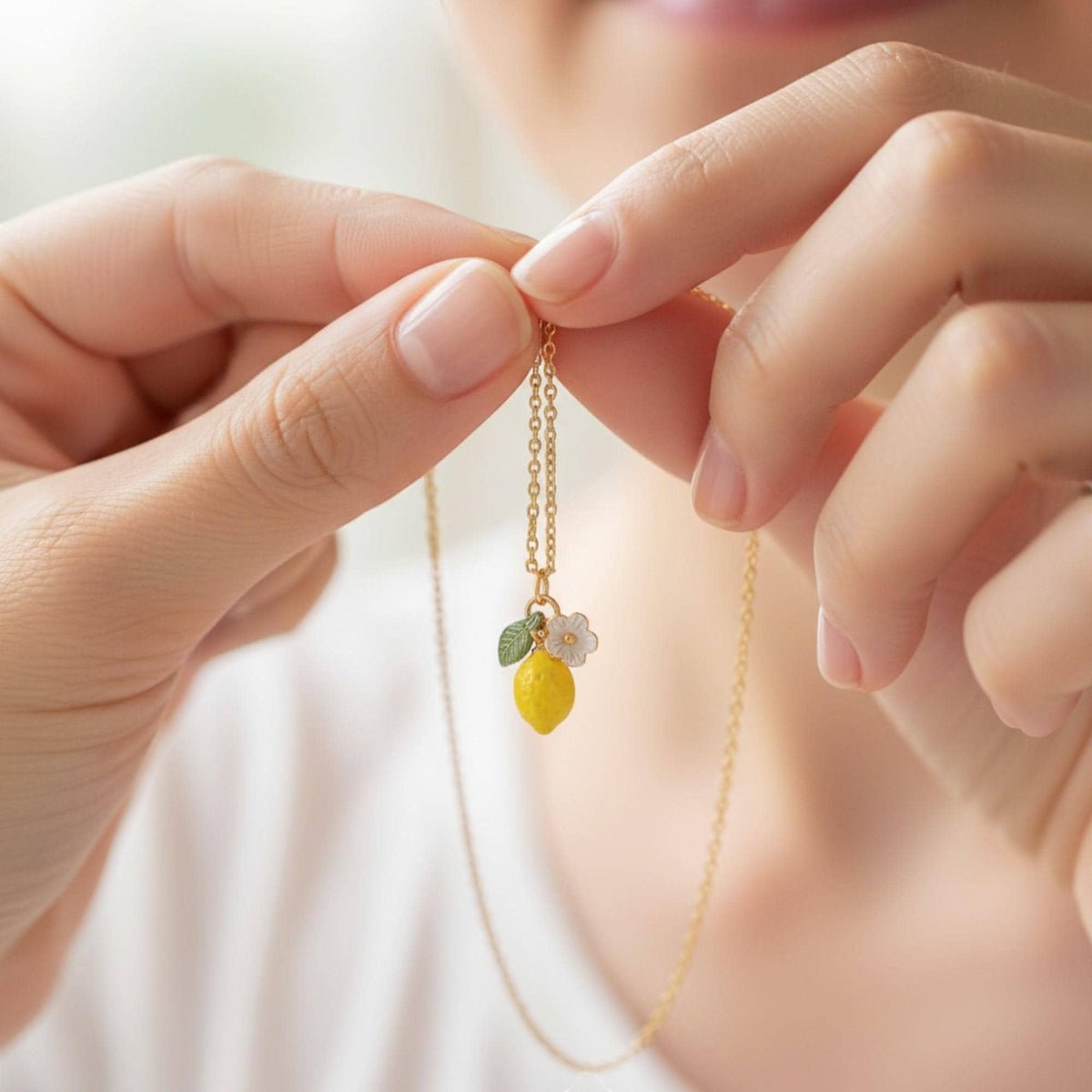 Lemon Pendant Necklace