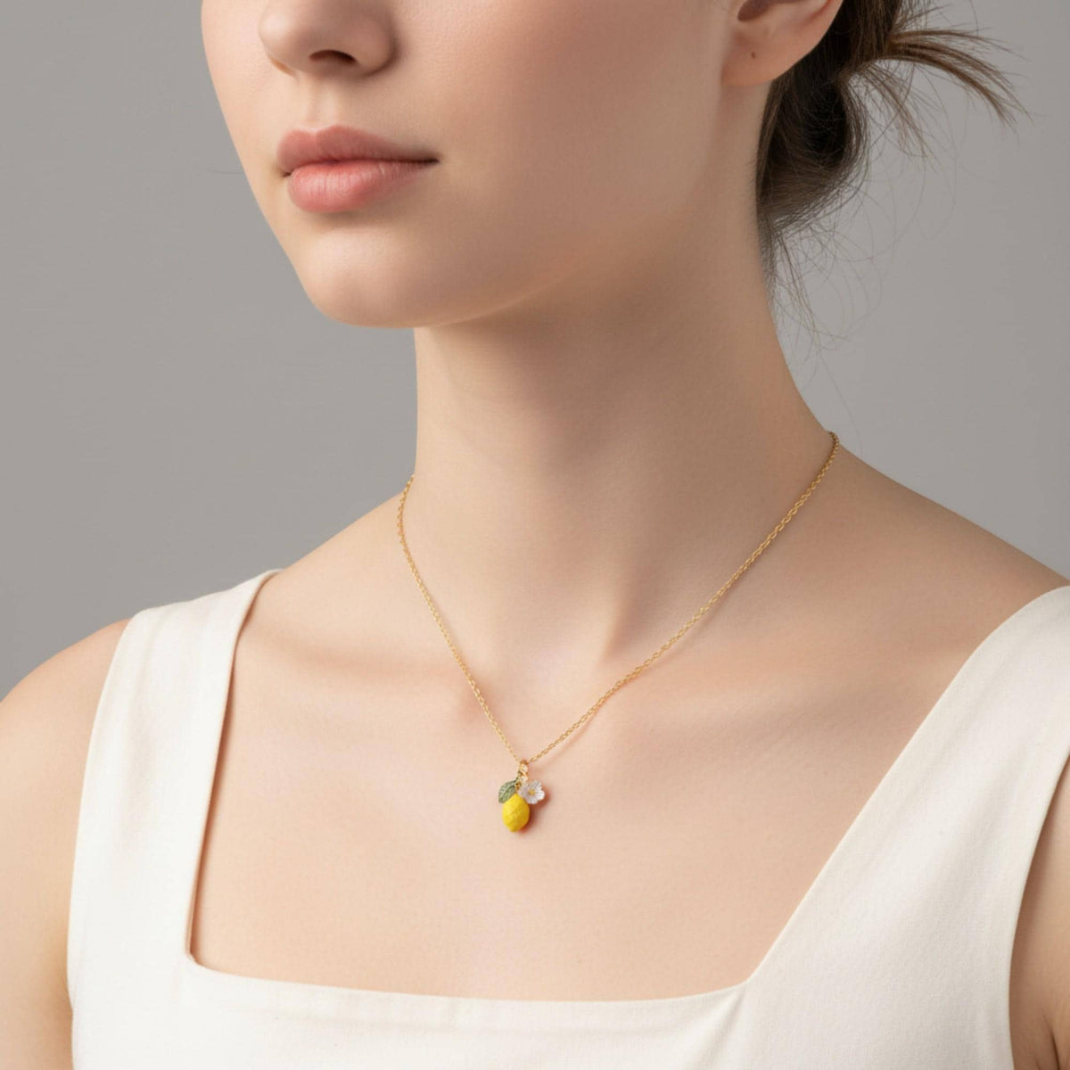 Lemon Pendant Necklace