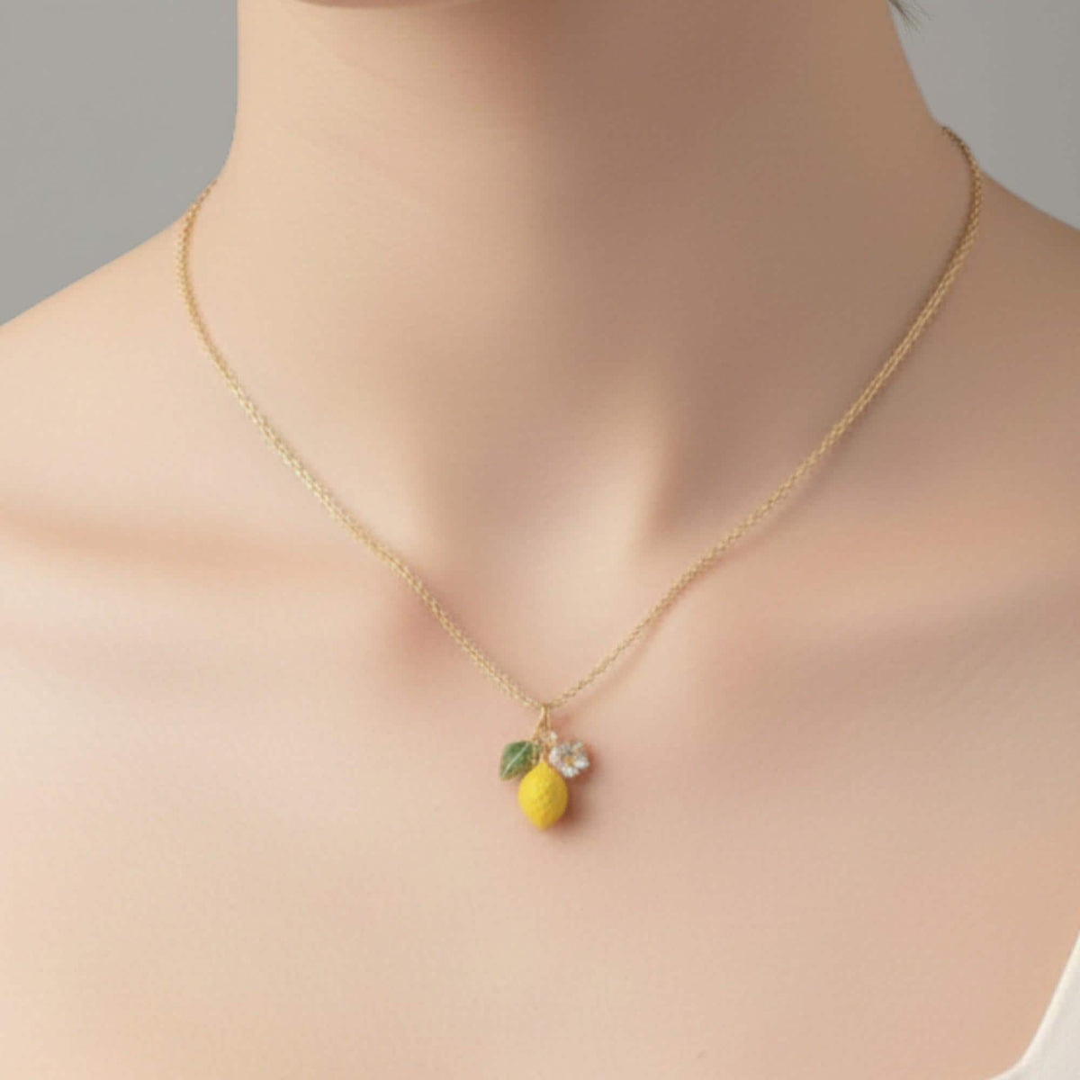 Lemon Pendant Necklace