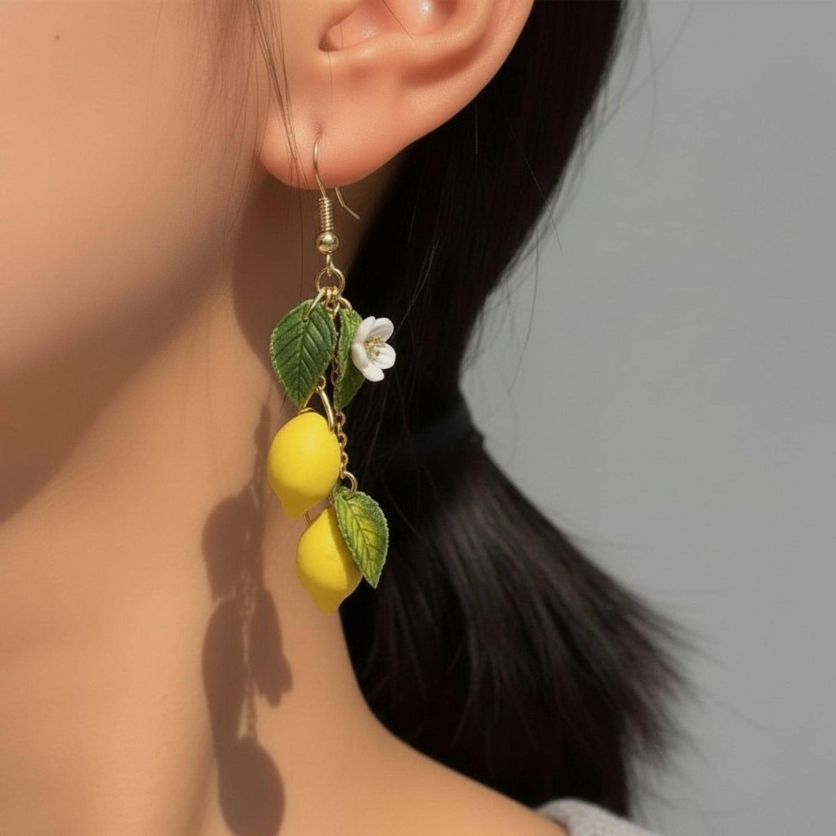 Lemon Dangle Earrings