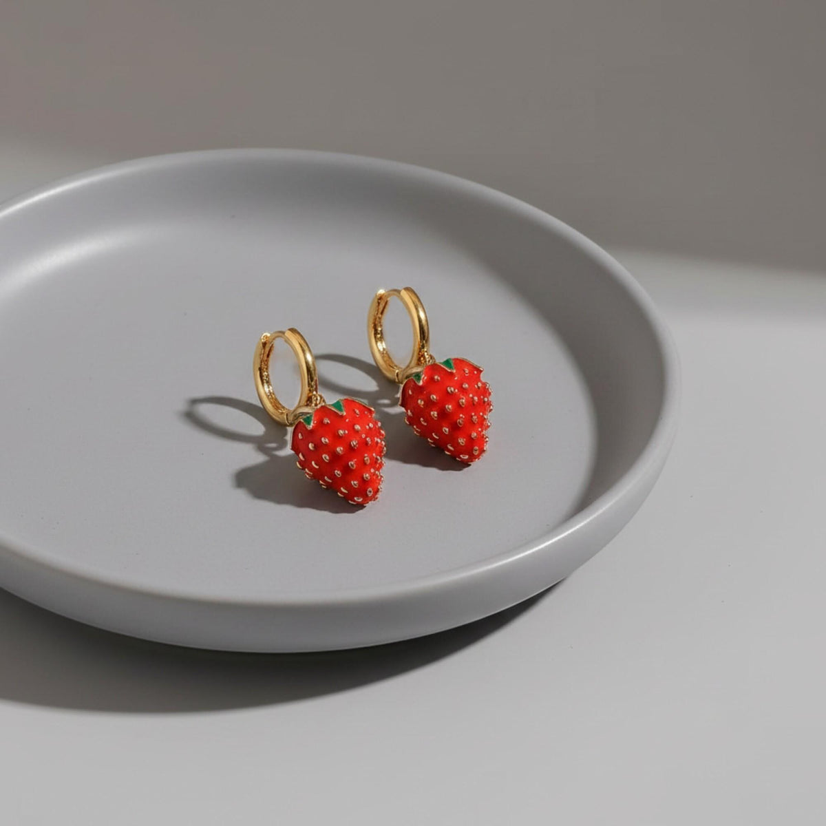 Strawberry Drop Earrings