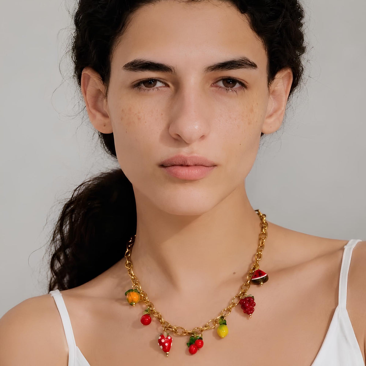 Fruit Charm Necklace