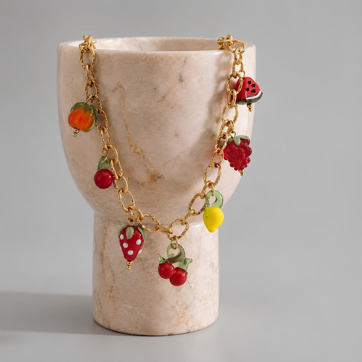 Fruit Charm Necklace