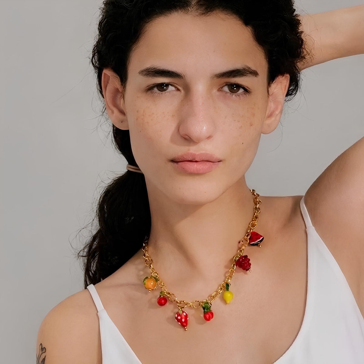 Fruit Charm Necklace