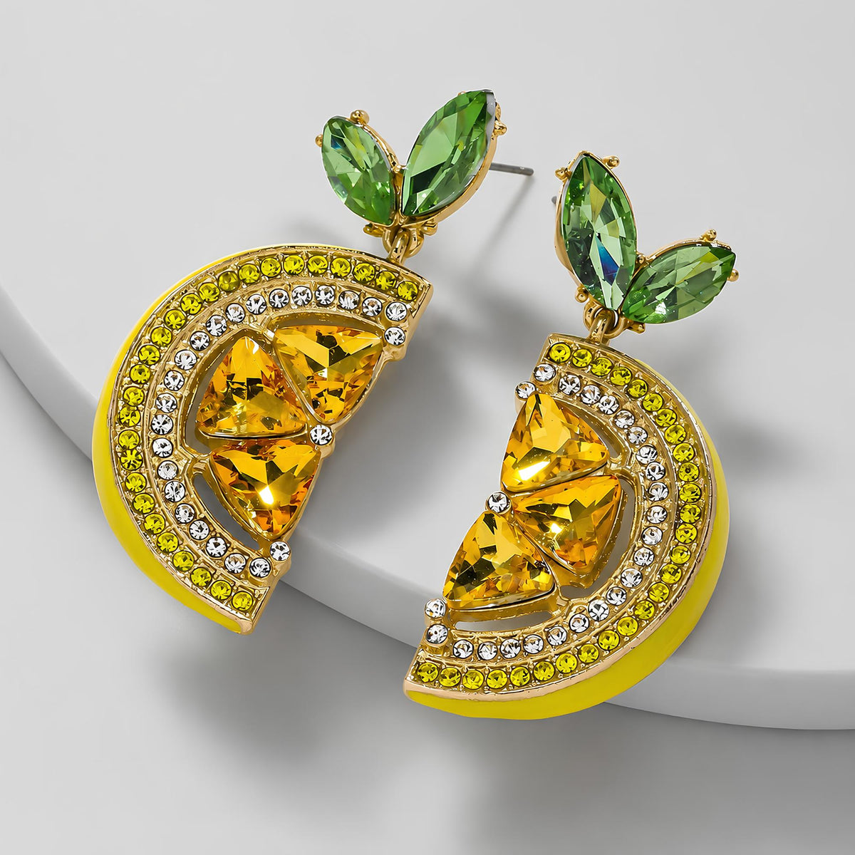 Lemon Slice Drop Earrings