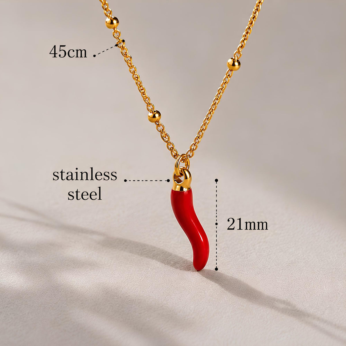Red Chili Pepper Necklace
