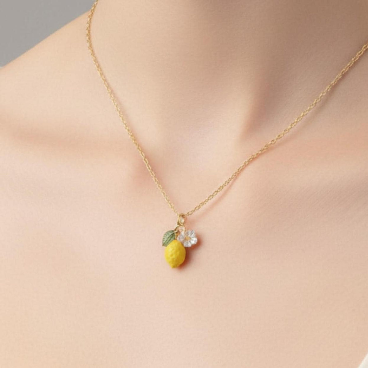 Lemon Pendant Necklace