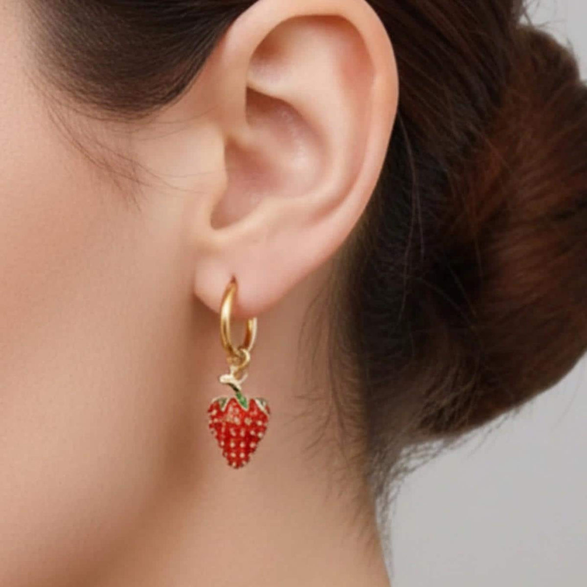Strawberry Drop Earrings