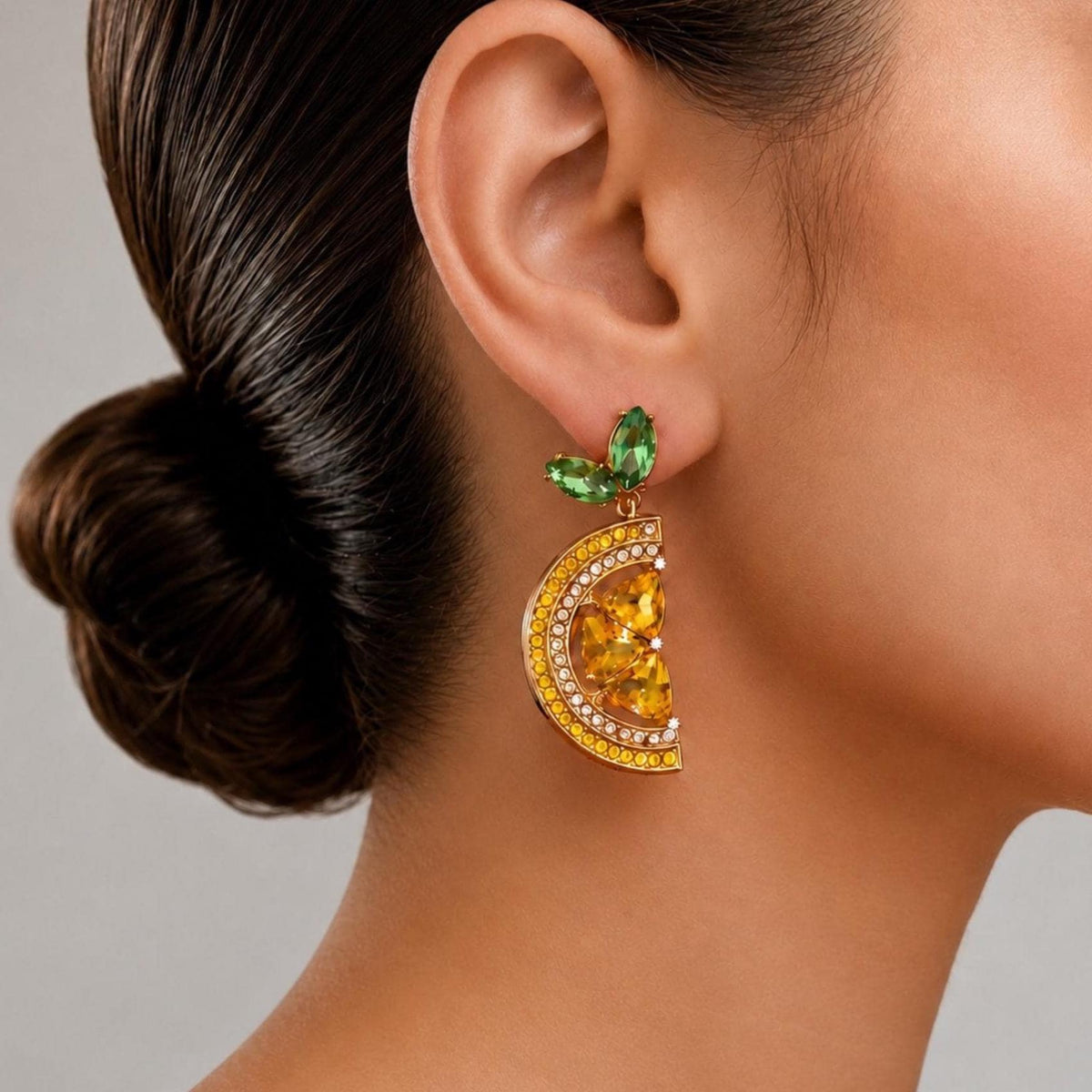 Lemon Slice Drop Earrings