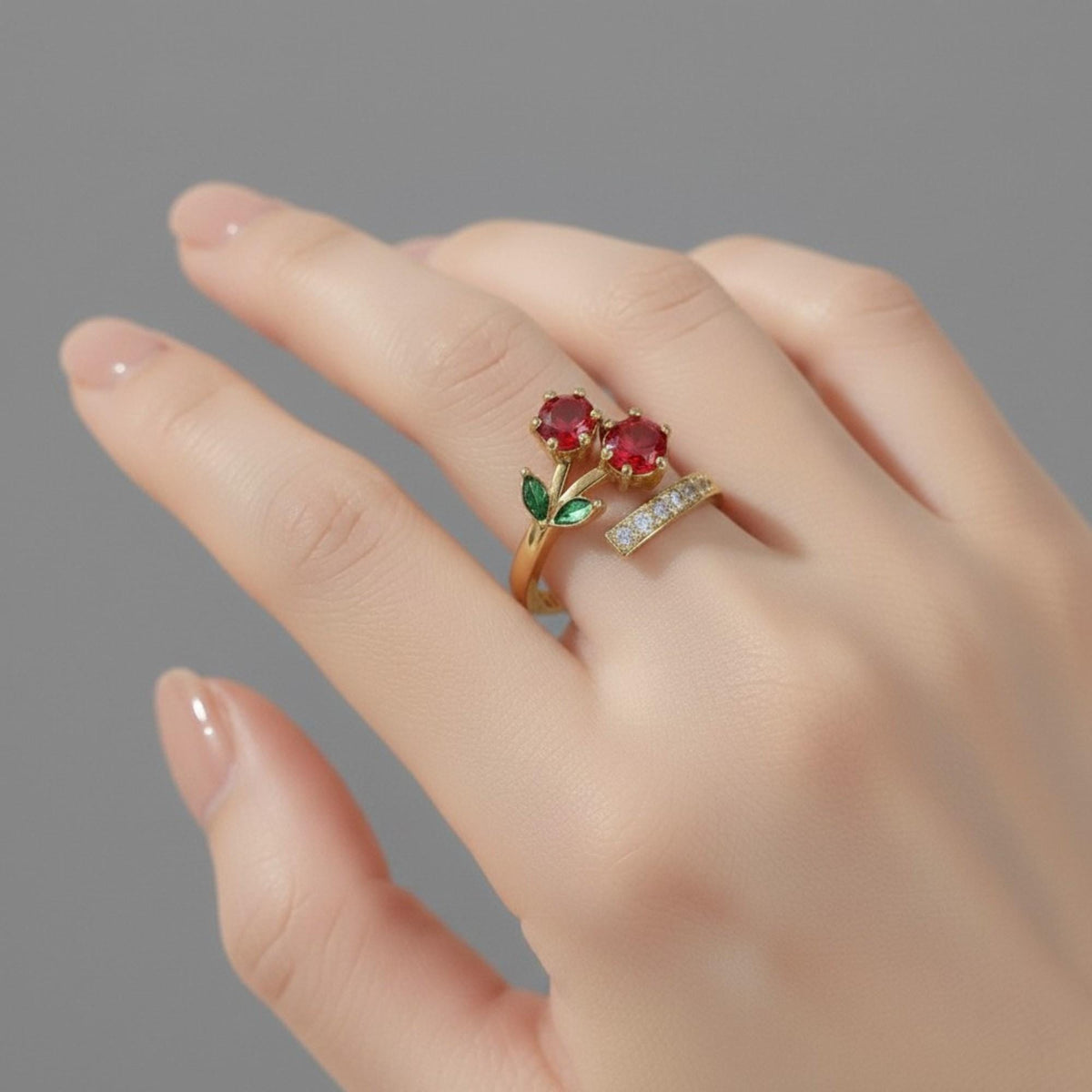 Cherry Gold Ring