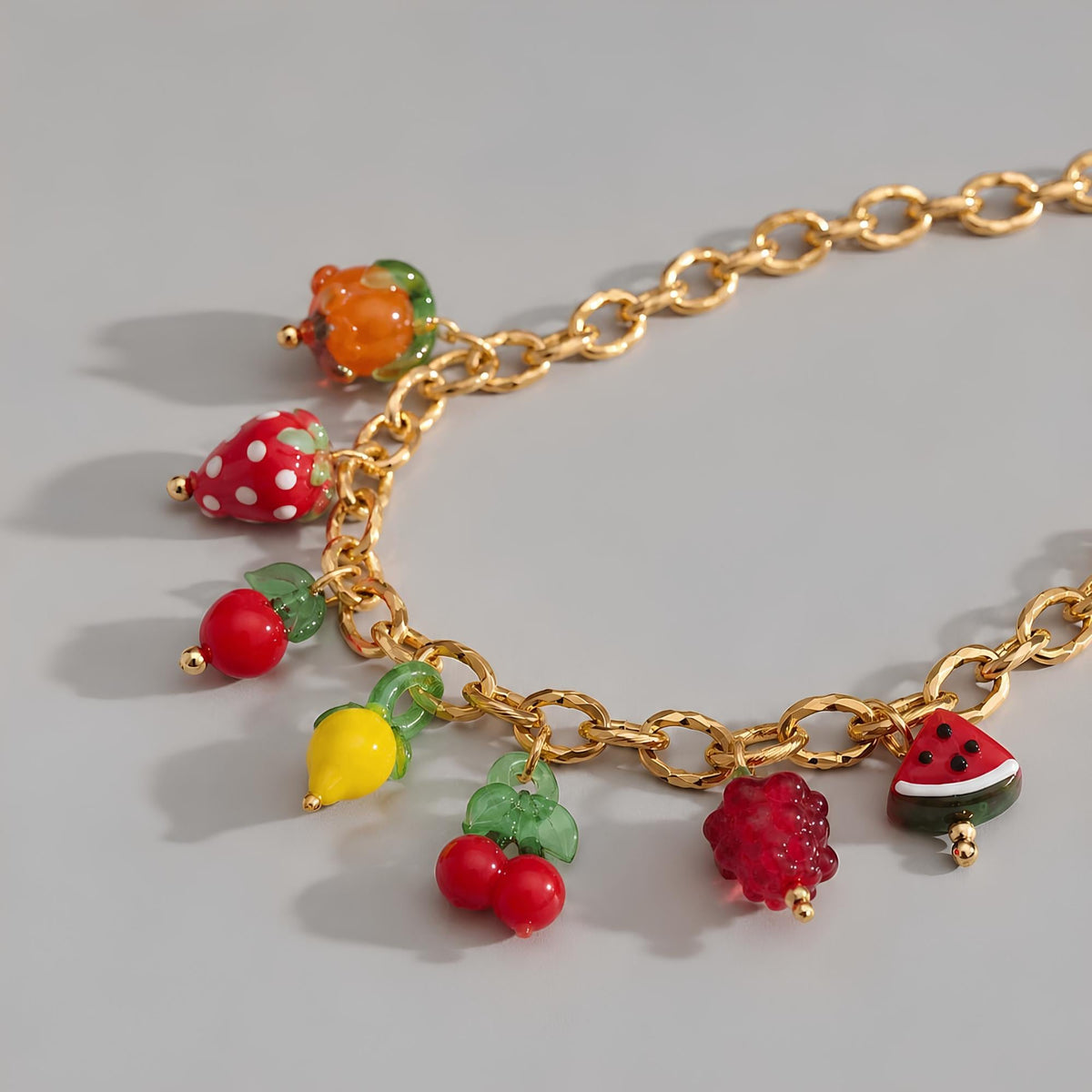 Fruit Charm Necklace