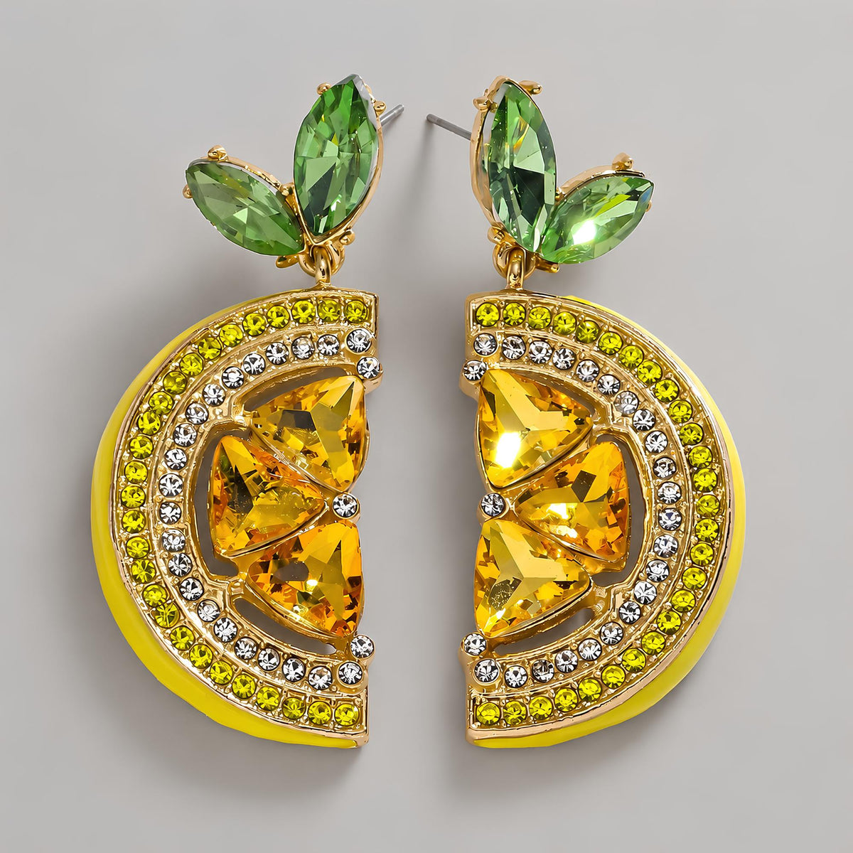 Lemon Slice Drop Earrings