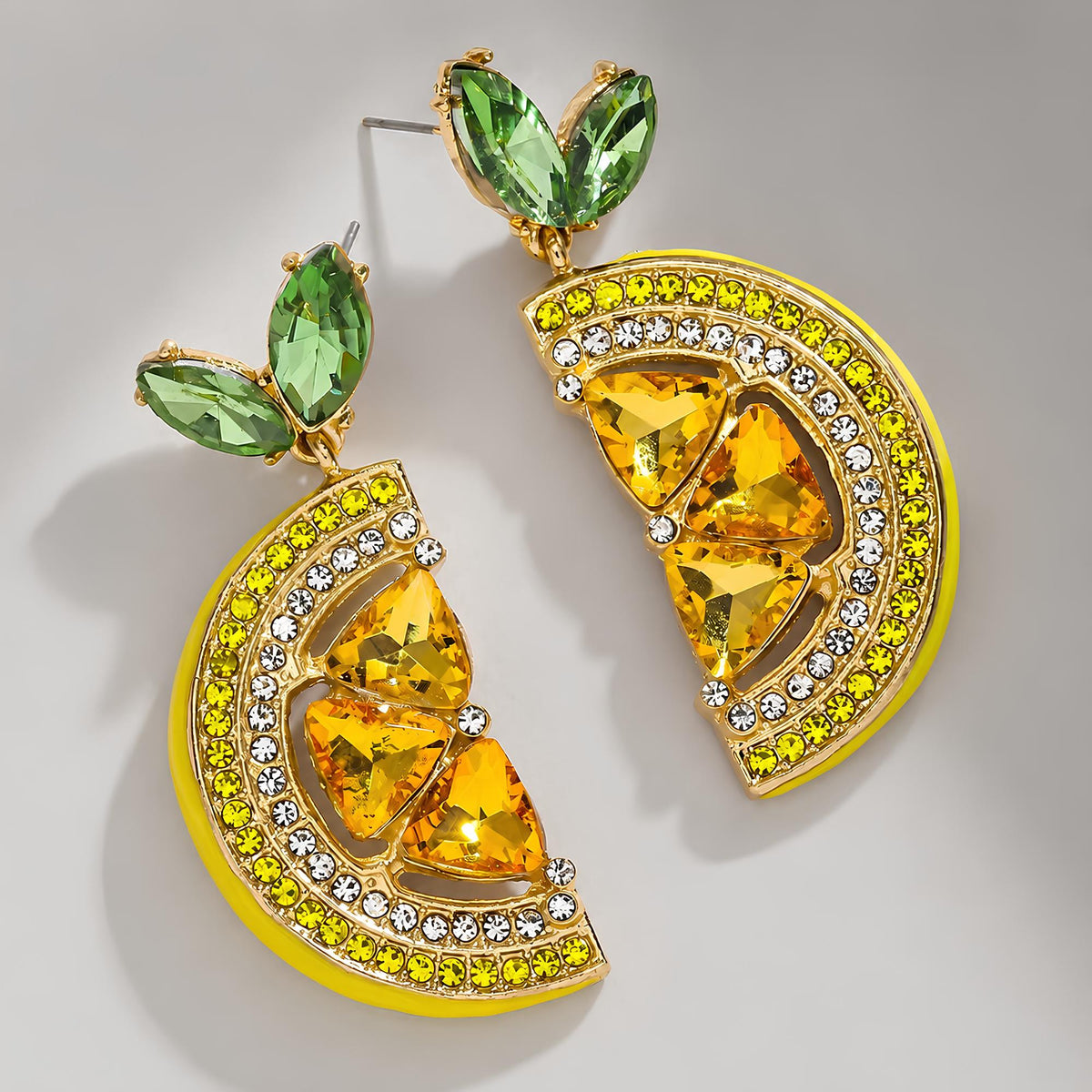 Lemon Slice Drop Earrings