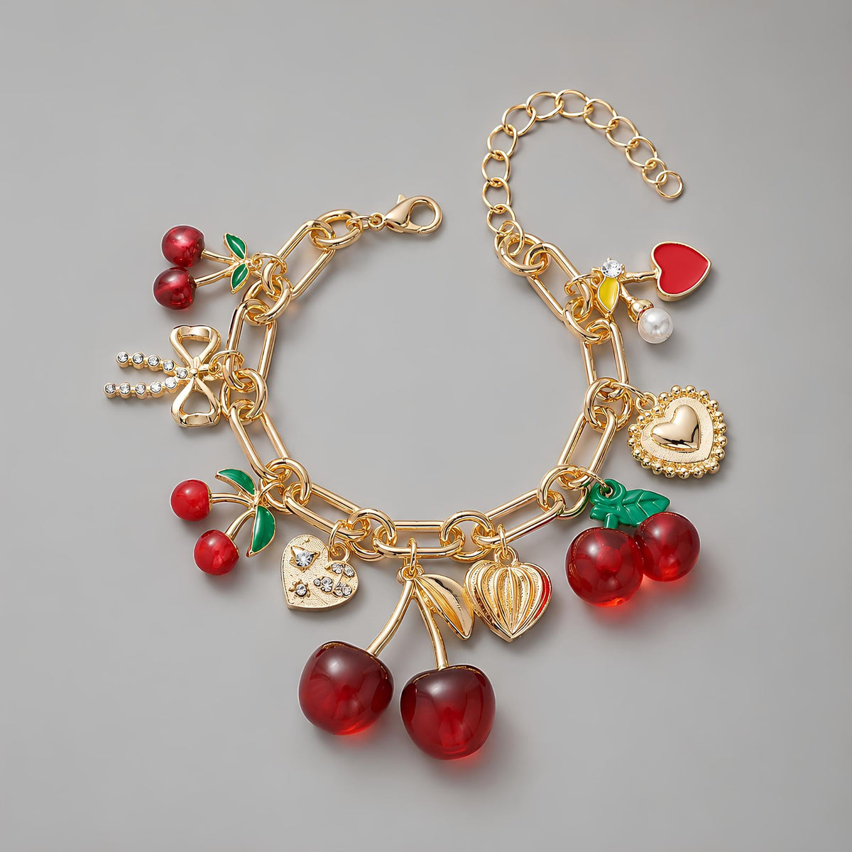 Cherry Charm Bracelet