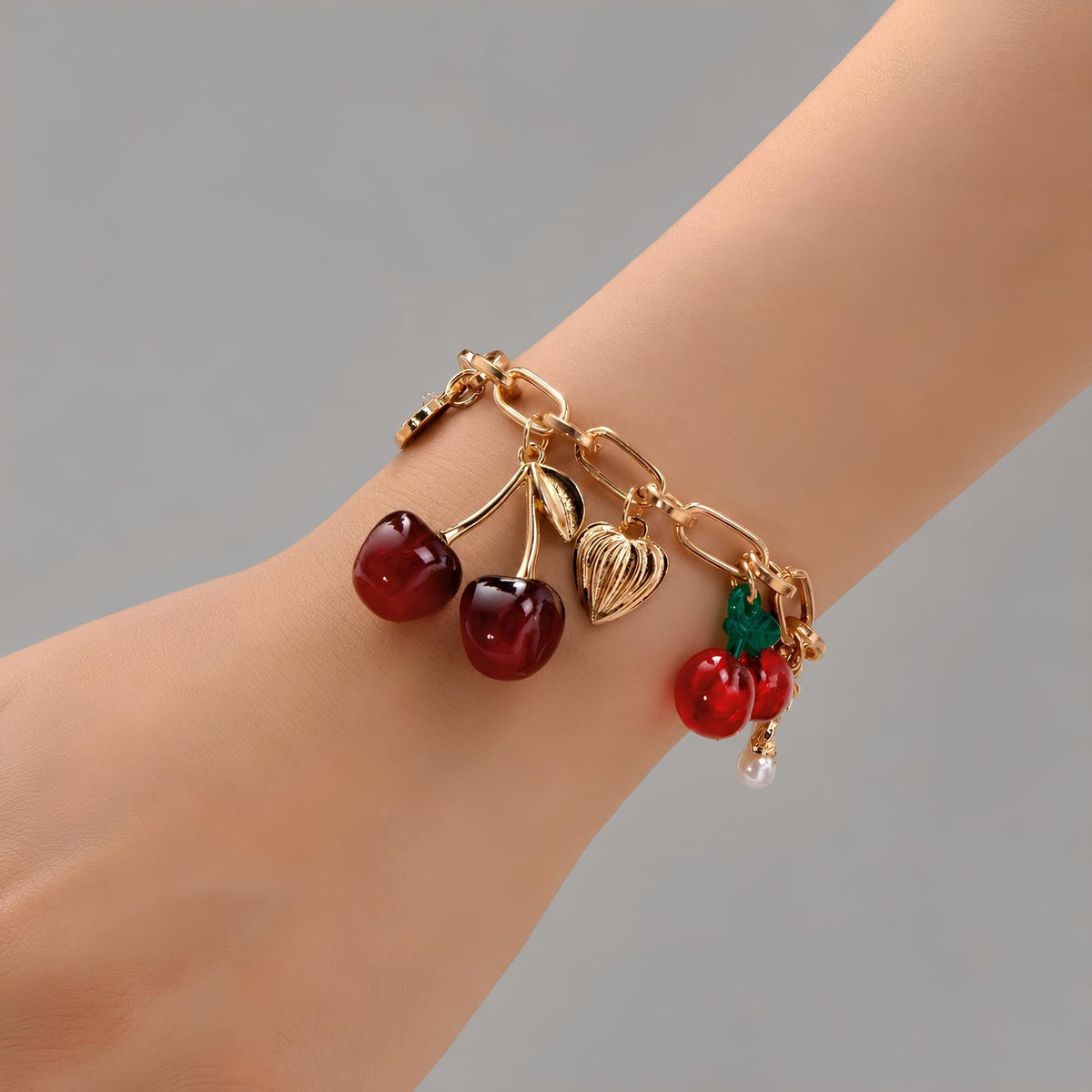 Cherry Charm Bracelet