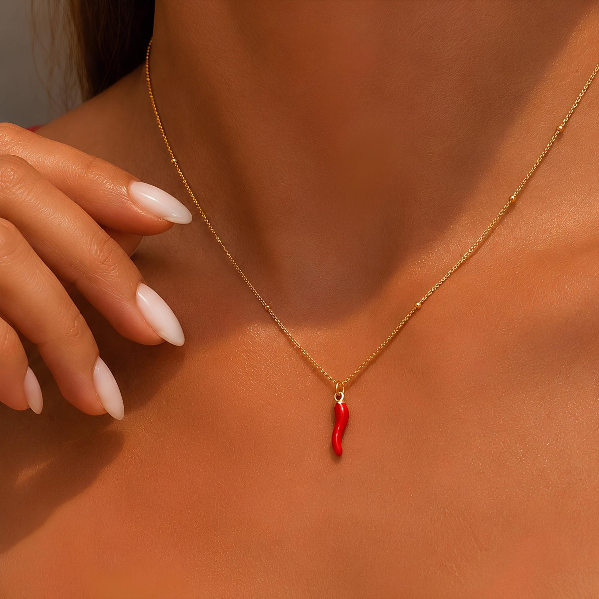 Red Chili Pepper Necklace